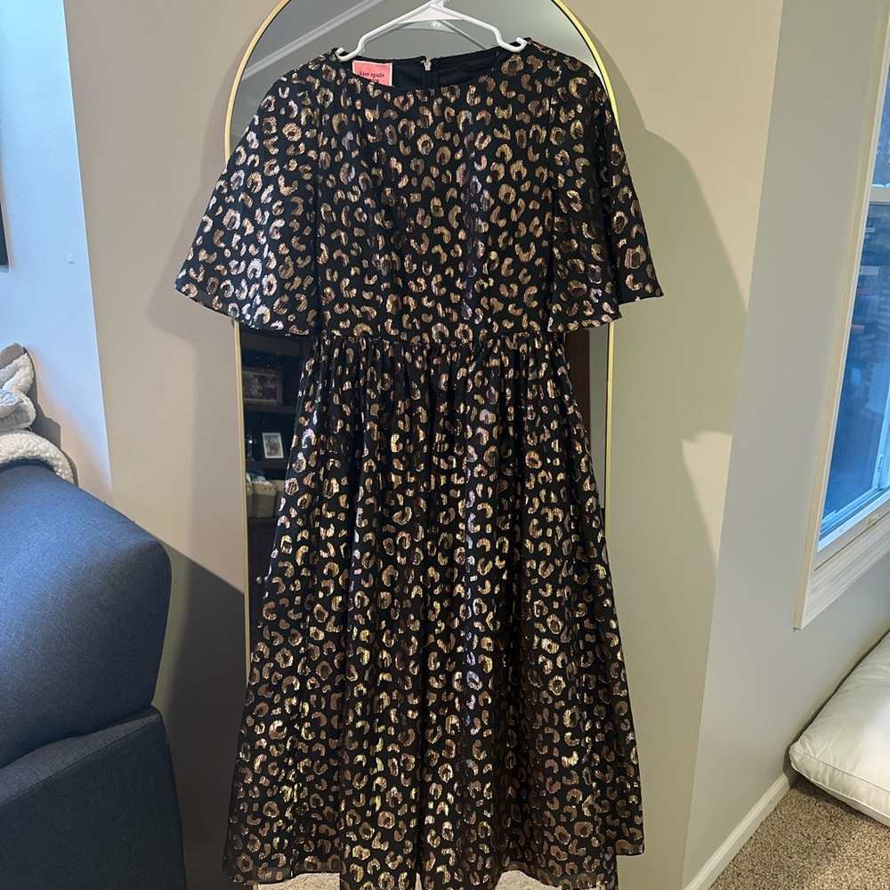Stylish Black and Gold Kate Spade Dress